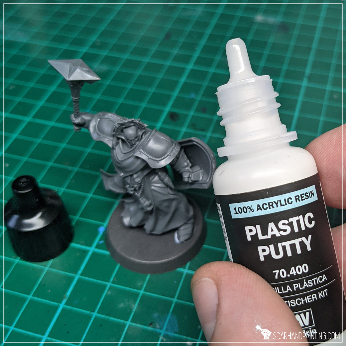 How To Clean 3D Printed Figures with Vallejo Plastic Putty 